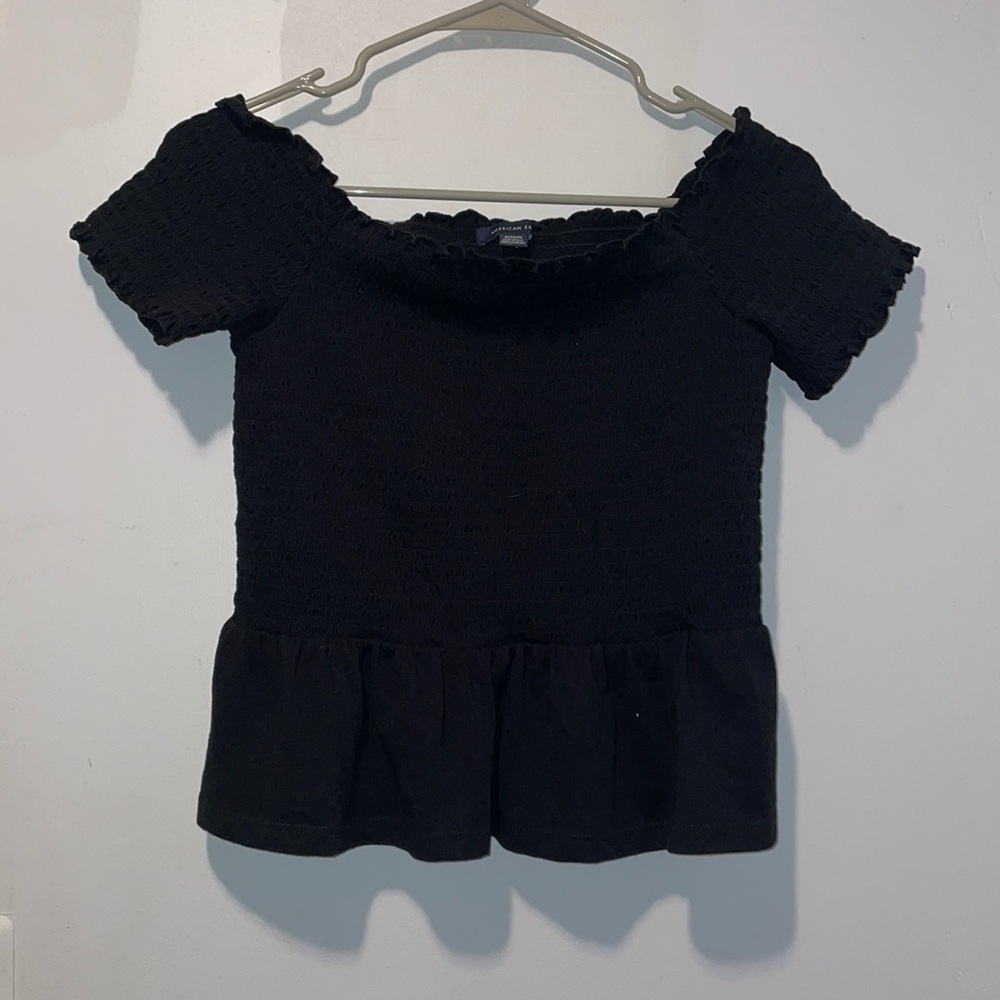 Cropped off the shoulder top!